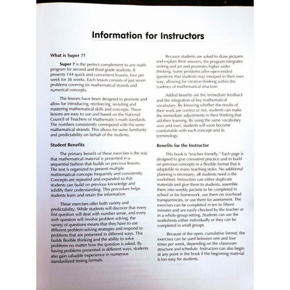 Math Super 7 Daily Exercises in Problem Solving Homeschooling Educational NEW - Picture 5 of 9